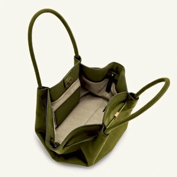 JW PEI Hana Medium Olive Green Women's Tote Bag - Picture 3 of 15